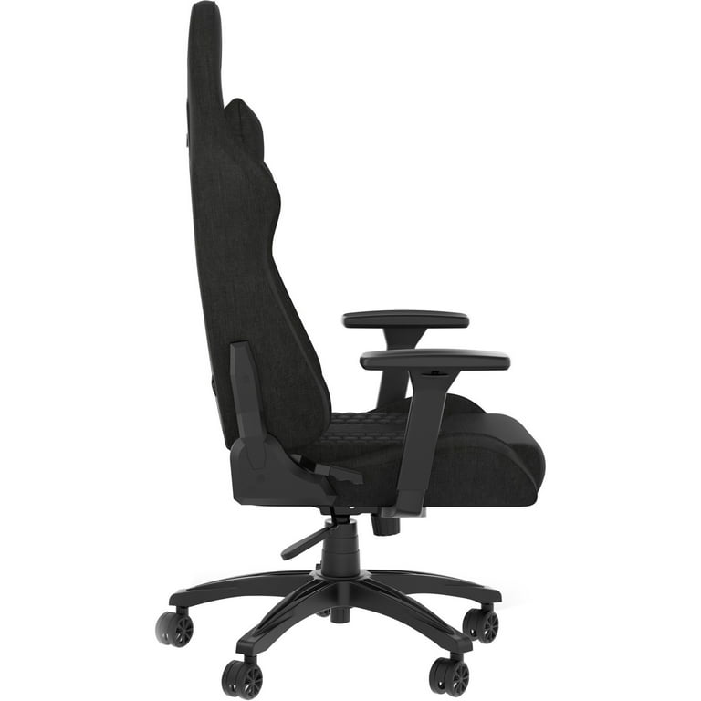 CORSAIR TC100 RELAXED - Gaming chair - ergonomic - armrests - T-shaped -  tilt - nylon, steel frame, soft fabric - black/gray