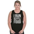 thumbnail image 4 of I Run Because I Like Food Cardio Joke Tank Top T Shirts Men Women Brisco Brands L, 4 of 6
