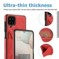 thumbnail image 5 of TOP SHE Case for Samsung Galaxy A42 5G (A426), Galaxy A42 5G Phone Case (6.6 Inch) - Synthetic Leather Protective Case with Card Slot / Kickstand, Slim Fit Lightweight Simple Fashion Cover (Red), 5 of 7