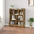 thumbnail image 5 of Set of 2 Bookshelf and Toy Storage Unit, 3-Tier Wooden Freestanding Bookcase with 7 Compartments, Toy Storage Cabinet for Bedroom, Playroom, Kindergarten, White, 5 of 9