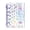 Purple, variant on Transp-arent PVC Loose Leaf Binder, Double Snap Design, Thick Removable Shell, Star Glitter Notebook in M5/A6/A7/A8 for Students