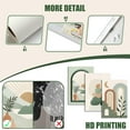 thumbnail image 3 of Framed Canvas Wall Art Prints, Boho Wall Decor, Mid Century Modern Wall Art Set of 3 Abstract Geometric Prints Sage Green Minimalist Wall Art, Natural Framed Canvas Prints Artwork For Living, 3 of 6