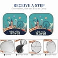thumbnail image 4 of Lsque Let's go Travel 2 PCS Windshield Sun Shade | CarFoldable Window Covers | Car Accessories Reflect UV for Universal Cars SUV Truck | Large, 4 of 7