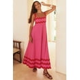 thumbnail image 2 of Eternatastic Women's Boho Floral Print Long Maxi Dress Flowy Going Out Slip Sun Dress Beach Vacation Party Dress, 2 of 8