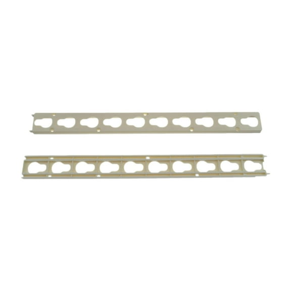 figatia 2 Pieces Horse Keyhole Track Rail with Pinless Jump Cup Sturdy Equestrian Obstacle Course Accessories Horse Jump Pole Holders