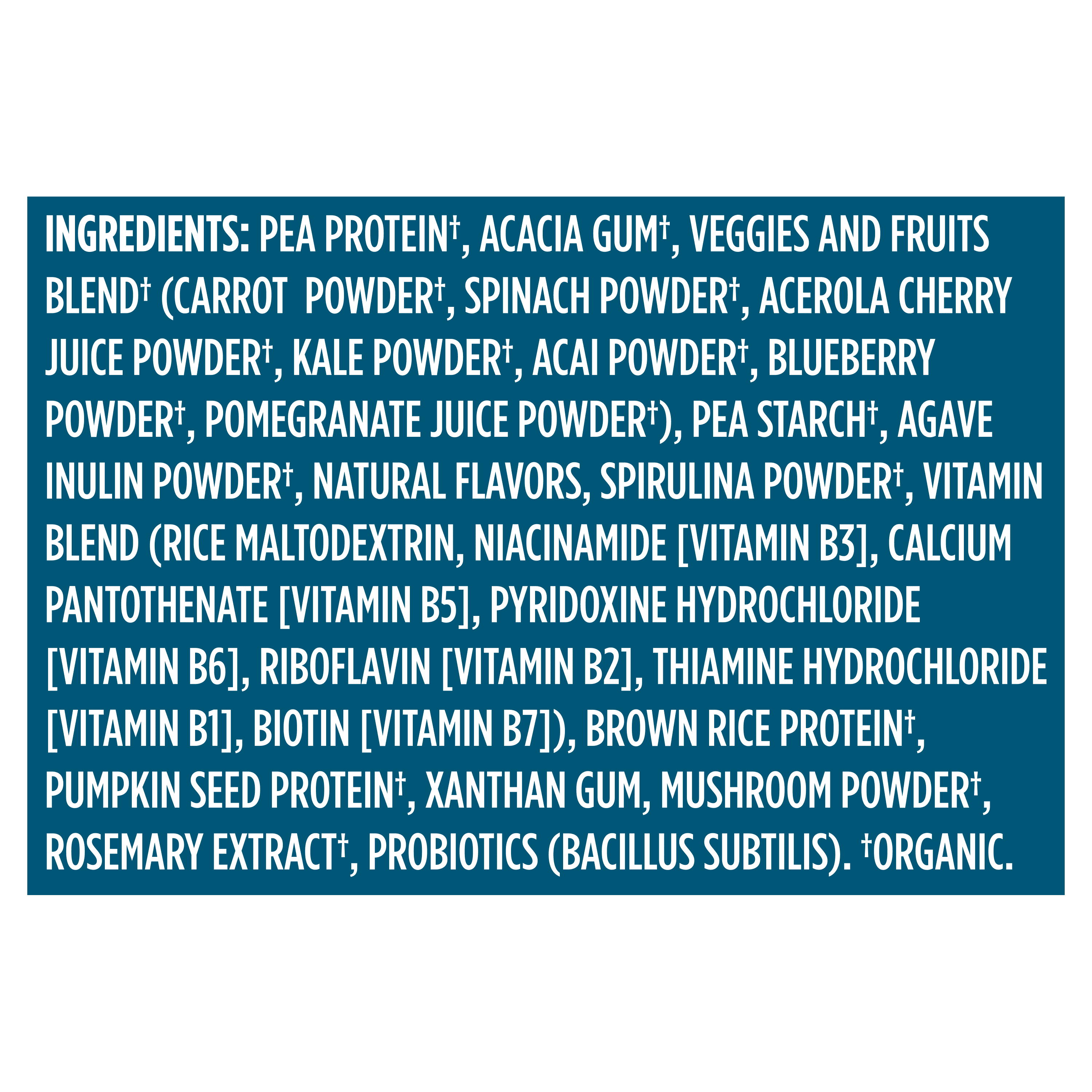 Vega One Organic All-in-One Plant Protein Powder, Unsweetened, 20g Protein, 1.7lb 26.9oz