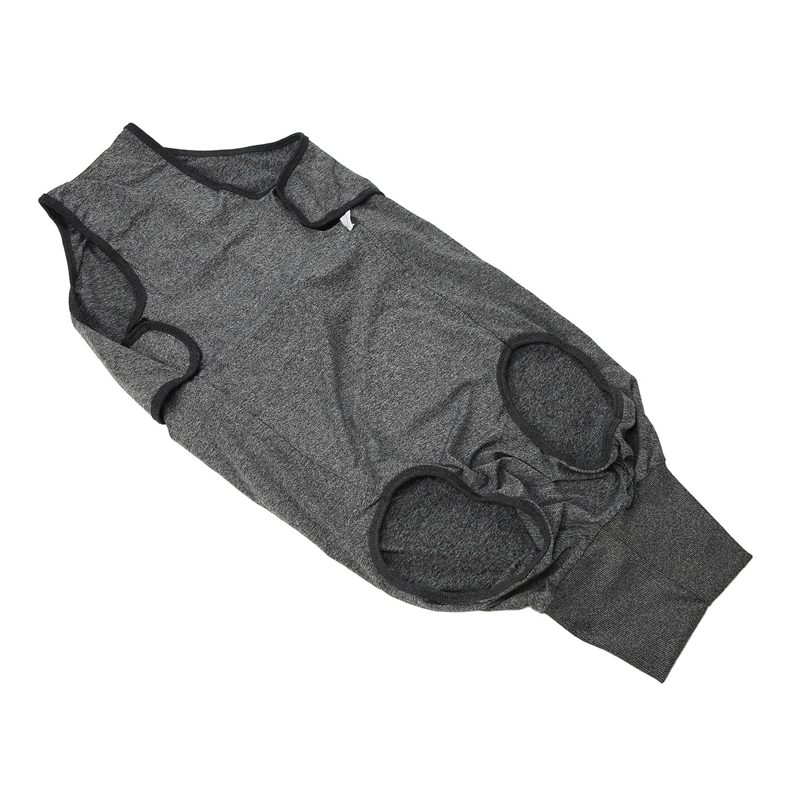 BOKYAN Reusable Full Body Dog Diaper Physiological Clothing for Surgical Recovery, Menstruation Suit for Male and Female Dogs, Heather Gray, Size XXL (8.27 inches / 21 cm)