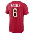 thumbnail image 3 of Men's Baker Mayfield Red Tampa Bay Buccaneers Icon Name & Number T-Shirt, 3 of 3