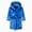 H467-Blue, variant on TOWED22 Toddlers Boys Girls Hooded Robe Soft Fleece Bathrobe Pajamas Dressing Gown Sleepwear