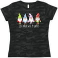 thumbnail image 3 of Inktastic Christmas Hangin with My Gnomies Women's T-Shirt, 3 of 5