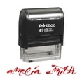thumbnail image 1 of Printtoo Personalized Red Self Inking Custom Stamp Custom Signature Rubber Stamper -58 x 22 mm, 1 of 6