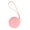 Pink, variant on Liukekj Mini Round Silicone Keychain Pouch for Women, Small Portable Wallet Bag, Cute Purse for Kids and Everyday Use
