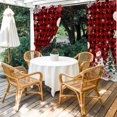 thumbnail image 4 of Outdoor Curtains for Patio Waterproof, Red Christmas Outdoor Privacy Panels Grommet, Snowman Xmas Tree Coastal Snowflake Starfish Plaid Blackout Outside Curtains for Porch/Cabana 54"x95", 1 Panel, 4 of 8