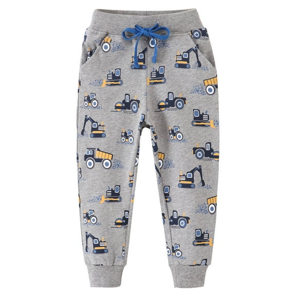 Piuwrlz Gray Sweatpants Teen Boys Cotton Jogger Pants Cotton Pant Gray Size 4-5 Years