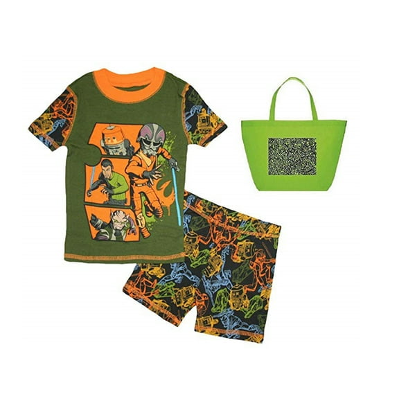 Star Wars Rebels Little Boys' 2 Piece Pajama Set & Tote Bundle Set, Size: 4