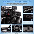 thumbnail image 4 of 12V Kids Ride On Car, Electric Truck Ride On Toys with 5MPH Max Speed, Remote Control, LED Lights, and Music for Kids Gifts, Black, 4 of 7