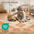 thumbnail image 4 of ODIKA Southwestern Star Medallion Door Vintage Stepped Border Design for Playroom, Bedroom, Reading Nook, Pet Friendly & Kids Safe Play, 4 of 7