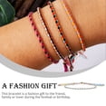 thumbnail image 5 of Linyer Braided Bracelet Fashion Accessory Women Men Wristband Jewelry Accessories Adjustable Thread Bracelets with Fringe Decors Type 8, 5 of 6