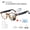 UF03 Yellow Flower Translation Glasses + Self-Tinting Lenses, variant on AI smart Glasses with Real-Time 160 Language Translation, ChatGPT, HD Calls & Hi-Fi Music, Built-in Mic & Speaker for Men and Women