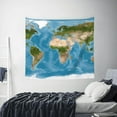 thumbnail image 6 of Balery Earth View World Map Pattern Tapestry 60x51 Inches - Large Wall Hanging Tapestry for Bedroom, Living Room, Dorm Decor - Artistic and Aesthetic Room Decor, 6 of 9