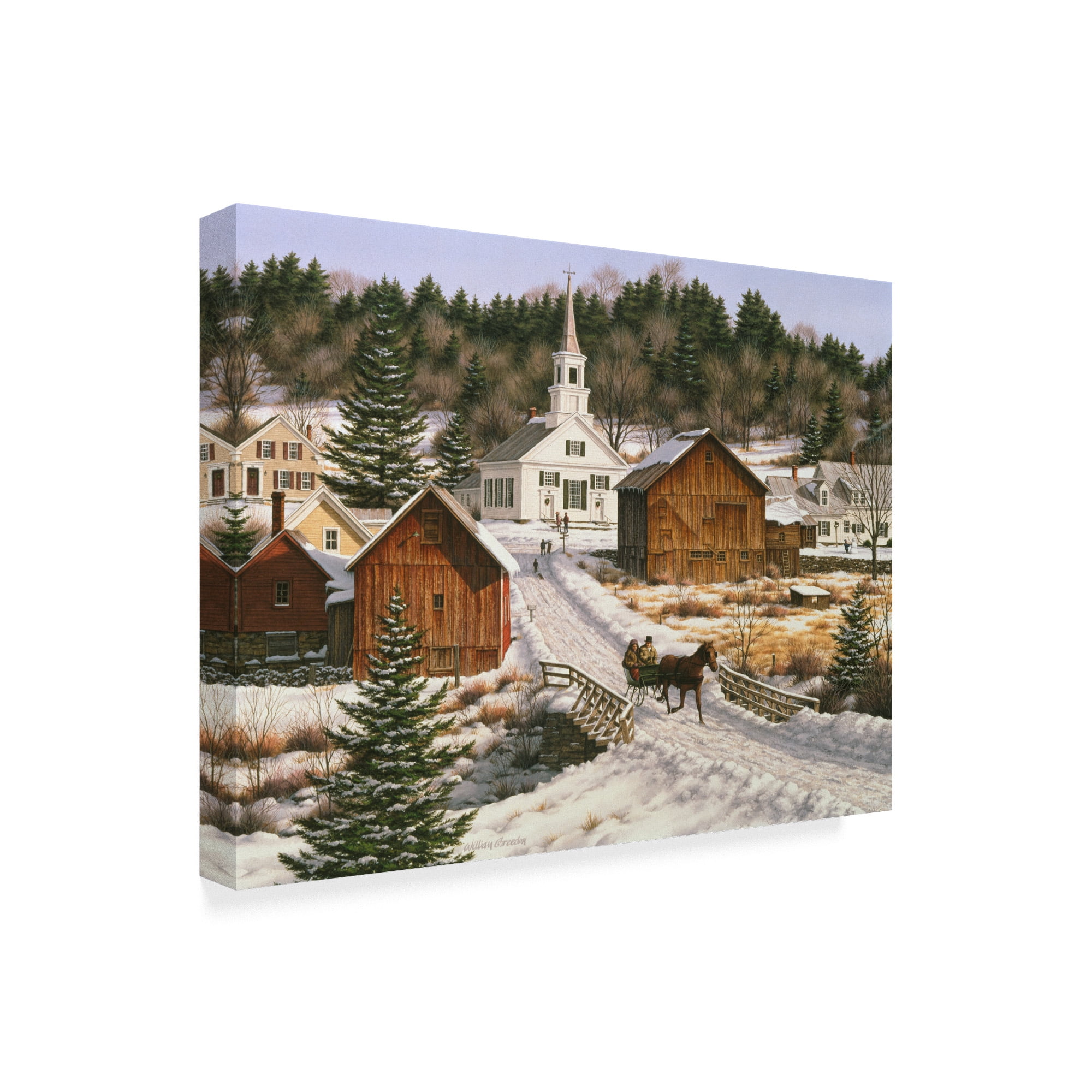 Trademark Fine Art 'Over The Hills We Go' Canvas Art by William Breedon