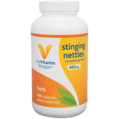 The Vitamin Shoppe Stinging Nettles 480MG (Urtica Dioica Leaf), A Traditional Herb, Seasonal Support (300