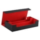 thumbnail image 2 of Caja de almacenamiento para barajas de cartas coleccionables con capacidad para más de 600 cartas, ideal para coleccionar cartas. negro rojo, 2 of 9