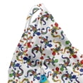 thumbnail image 5 of Salamander Lounger Chair Bag, Creative Art of Colorful Swirls and Floral Motifs on Lizards, High Capacity Storage with Handle Container, Lounger Size, Dark Blue and Multicolor, by Ambesonne, 5 of 5