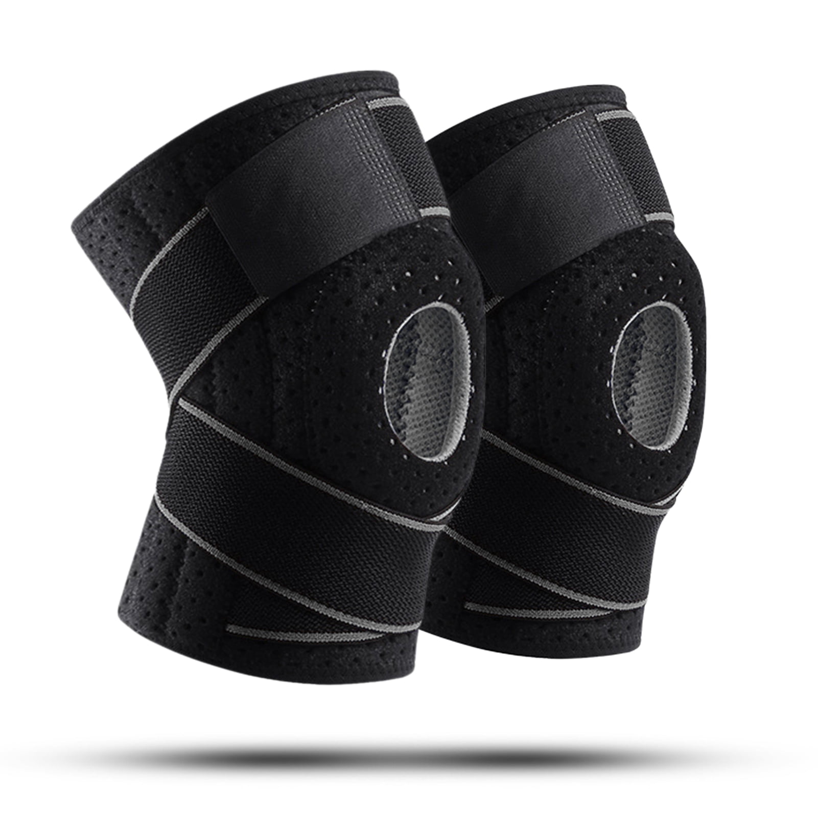 Genouillère à 4 Ressorts – Protection Rotule, Respirante, Ajustable – Pour Escalade, Sport, Travaux Lourds