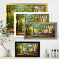 thumbnail image 4 of Designart 'Sunrise Glow Through The Awakening Fir Forest' Traditional Framed Art Print, 4 of 4