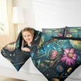 thumbnail image 4 of Feelyou Boho Dragonfly Kid Twin Comforter Sets, Groovy Daisy Floral Bedding Set, 2-Piece, 4 of 8