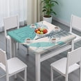 thumbnail image 3 of Elastic Bohemian Square Table Cover 36x36 Inch, Fitted Design for Card Tables, Wrinkle Resistant Fabric for Outdoor Use, 3 of 6