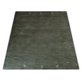 thumbnail image 3 of Rugsotic Carpets Hand Knotted Wool Area Rug 3'x5' Green Contemporary Rectangle Indoor Rug for Living Room, Bedroom Antimicrobial L00109, 3 of 8