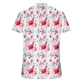 thumbnail image 4 of Otvok Ladies Tops Summer Short Sleeve Crew Neck Shirts Dressy Casual Blouses for Women, 4 of 6