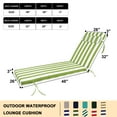 thumbnail image 5 of XXLYY Chaise Lounge Cushions Outdoor, Water-Resistant Patio Lounge Chair Cushion with Ties and Pillows, 3'' High-Density Foam Lounge Replacement Cushion for Lawn Pool, 5 of 6