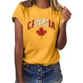 thumbnail image 1 of LUOGENLI T-shirts pour Femmes T-shirts Décontractés à Manches Courtes Col Rond Ample Blouse Vintage T-shirts Graphiques Saint-Valentin Jaune G, 1 of 4