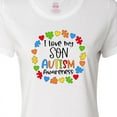 thumbnail image 4 of Inktastic I Love My Son Autism Awareness Women's T-Shirt, 4 of 5