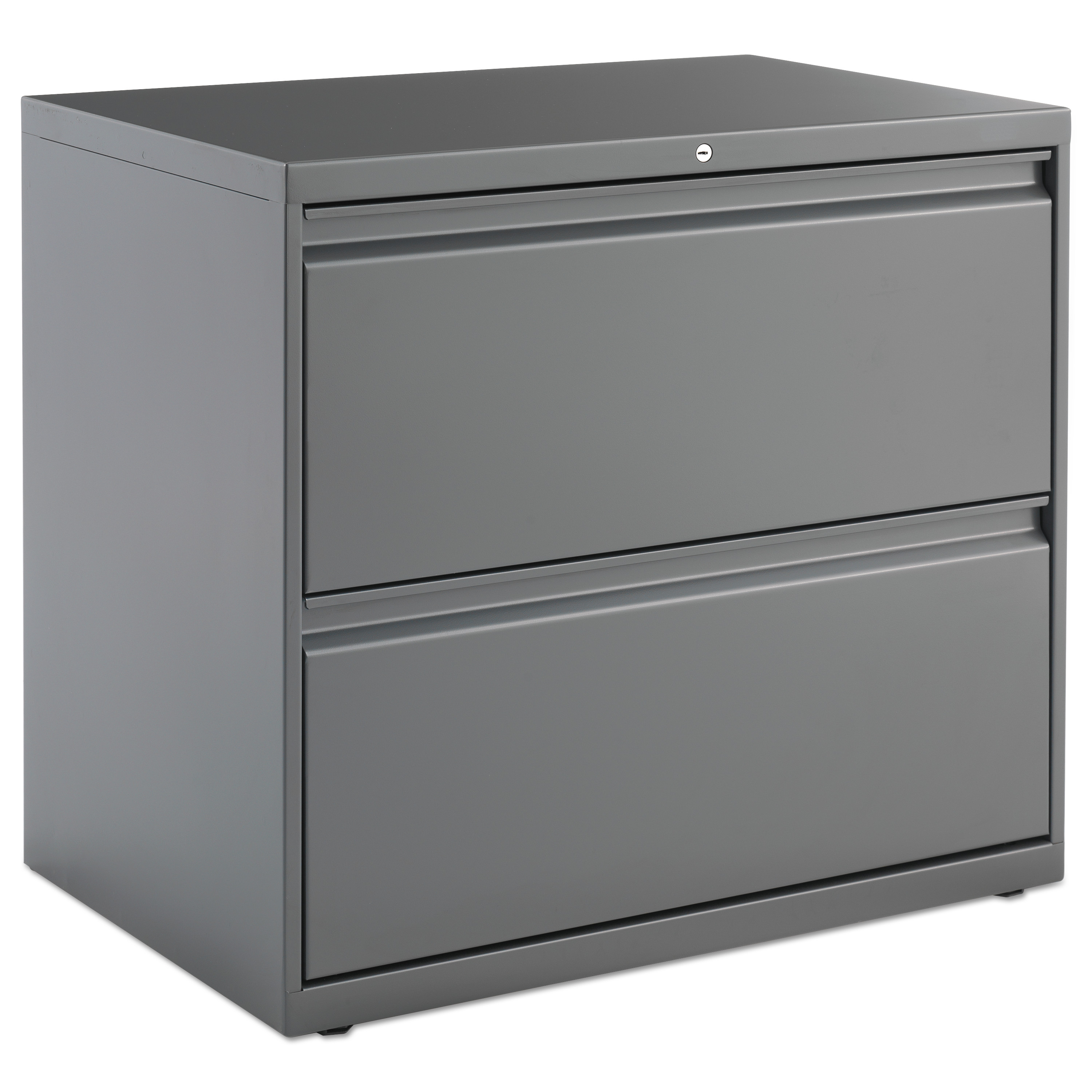 Alera Lateral File, 2 Drawer, 30w x 19.25d x 28.38h, Charcoal - image 2 of 2