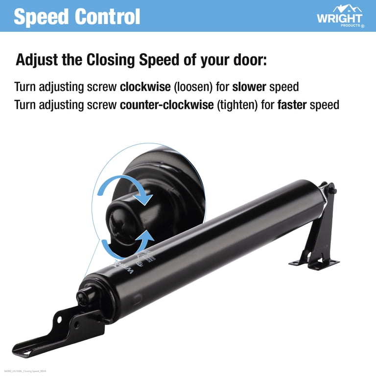 Wright Products Heavy Duty Pneumatic Screen and Storm Door Closer