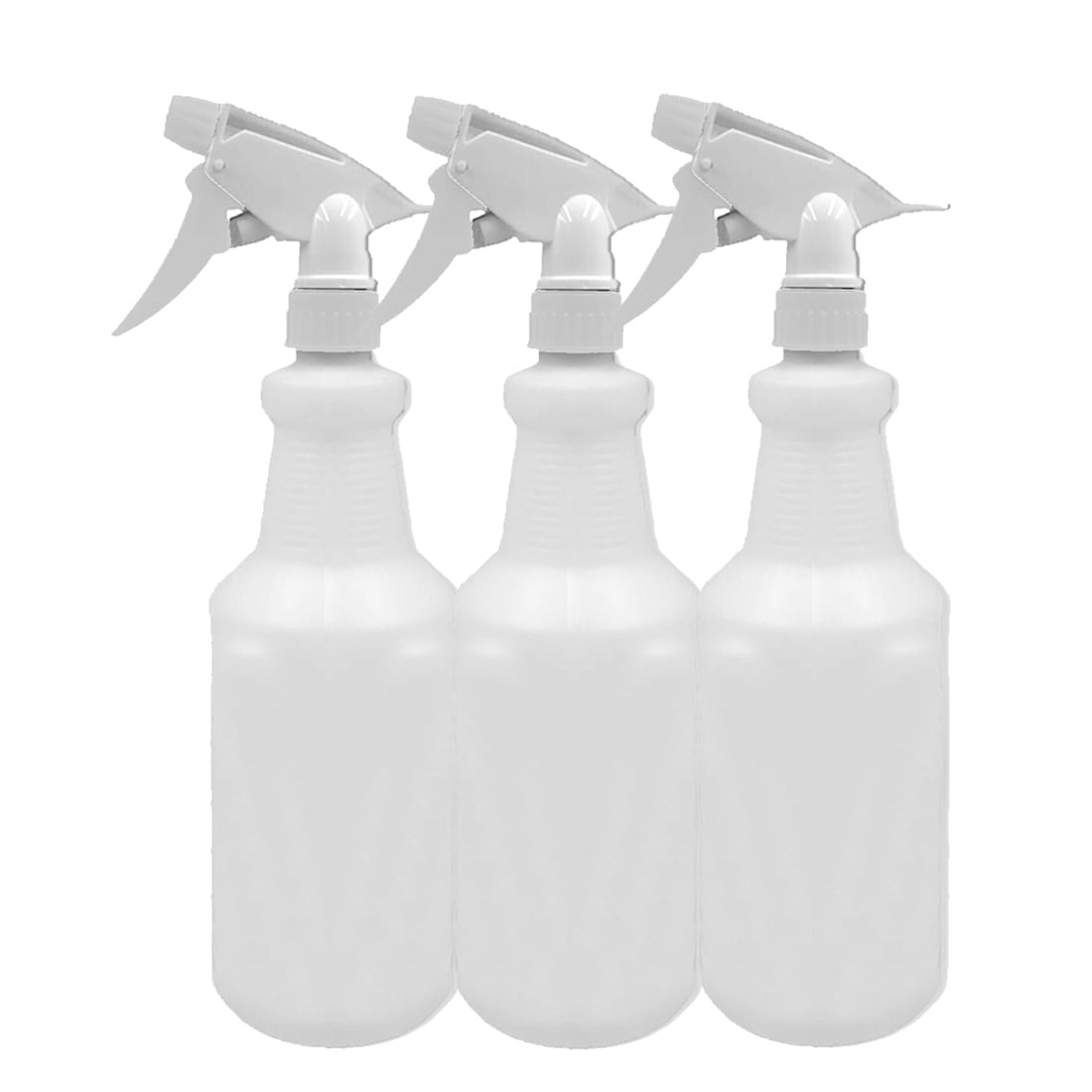 32 oz Empty Plastic Spray Bottle for Cleaning Solutions Measurements 3 Pack