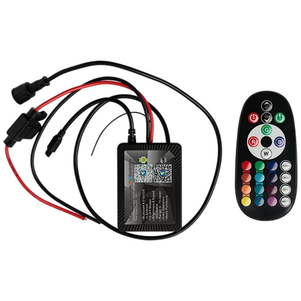 Gorilla Whips 12 LED Xtreme Rock Light Kit with Bluetooth Music Controller 4 Piece