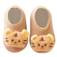 thumbnail image 3 of WERYOUNG Baby Shoes Fashion Cartoon Soft Bottom Baby Toddler Shoes Easy To Crawl Baby Warm Floor Socks Shoes, Coffee, 6-12 Months, 3 of 7