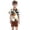 112Brown505, variant on XAOFW Back To School Outfits For Boys Short Sleeve Floral Print Bowtie Shirt Shorts Baby Toddler Summer Gentleman Sets 2-3 Years