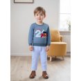 thumbnail image 4 of BemeyourBBs Toddler Baby 2nd Birthday Outfits Sweatshirt  Striped Pants 2 Pcs Set, 4 of 9