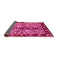thumbnail image 2 of Ahgly Company Indoor Round Abstract Pink Contemporary Area Rugs, 4' Round, 2 of 4