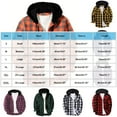 thumbnail image 2 of lmcalzta Hoodies for Men Flannel Shirts Button down Casual Plaid Jackets for Men Long Sleeve Stylish with Pockets, 2 of 4