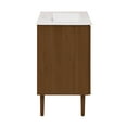 thumbnail image 5 of Bron 24" Freestanding Bathroom Vanity in Brown Oak with 3-Hole Centerset Sink Top, 5 of 7