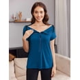 thumbnail image 2 of Pinspark Chemo Shirts for Port Access Women Short Sleeve - Best Gift for Cancer Patients Chemotherapy Must Haves, 2 of 6