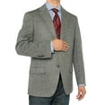 thumbnail image 2 of Mens Gray Modern Fit Blazer Luciano Natazzi 2 Button Luxe, 2 of 6