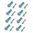 thumbnail image 1 of 8 Piezas de Aluminio Rod End Joints Con Tornillo Sunnimix Azul Articulación del extremo de la varilla de enlace, 1 of 8